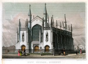 New Church, Stepney, London, 1828.