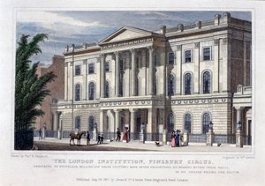London Institution, Finsbury Circus, London, 1827