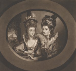 Mrs. Gwyn & Mrs. Bunbury i Characters of The Merry Wives of Windsor, 1780.