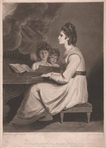 Mrs. Sheridan som 'St. Cecilia' av William Dickinson