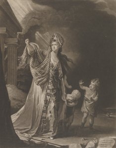 Mrs. Yates in the Character of Medea, 1771. av William Dickinson