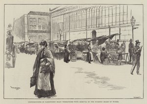 Costermongers i Farringdon Road, truet med fjerning av Holborn Board of Works av William Douglas Almond