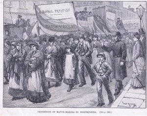 Prosesjon av fyrstikkmakerne til Westminster 1871 e.Kr av William Douglas Almond