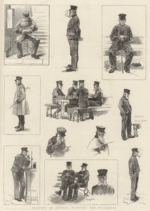 Skisser på Chelsea Hospital, Old Pensioners