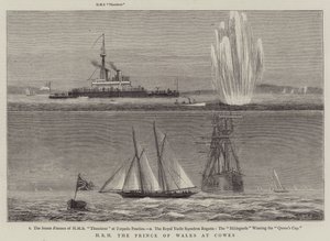 HKH Prinsen av Wales ved Cowes
