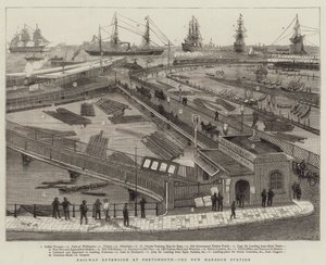 Jernbaneforlengelse ved Portsmouth, New Harbor Station