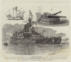 Ulykken om bord på HMS Collingwood av William Edward Atkins
