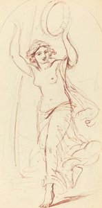 Dansende kvinne med tamburin av William Edward Frost