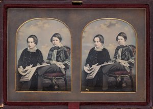 Portrett av to gutter, 1850-tallet.