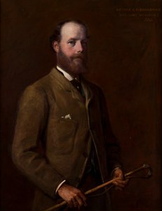 Portrett av George, Viscount Newport-senere 4. jarl av Bradford (1845-1915), ca. 1880 (olje på lerret) av William Edward Miller