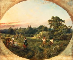 Haymaking Mathew's Field, Handsworth, Birmingham, datert 01071859.