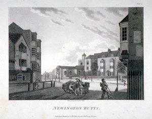 Newington Butts, Southwark, London, 1792.