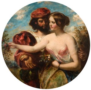 Samle kjærlighetens rose mens det ennå er tid, 1848. av William Etty