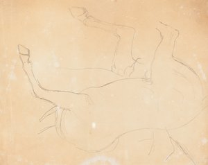 Studie av en hest [verso] av William Etty
