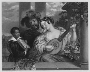 Duett, fra bildet i Vernon Gallery (gravering) av William Etty