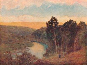 'Ettermiddagssolskinn på Galloway Hills', c1893 av William Eyre Walker