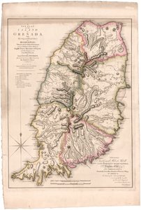 En ny plan for øya Grenada av Paterson av William Faden