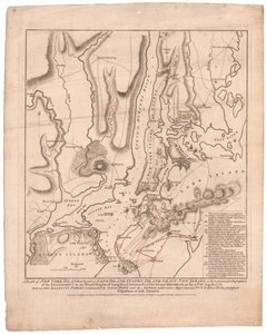 En plan for New York Island av William Faden