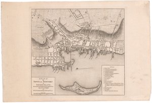 A Plan of Newport av Faden av William Faden