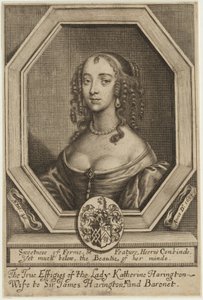 Lady Katherine Harrington av William Faithorne