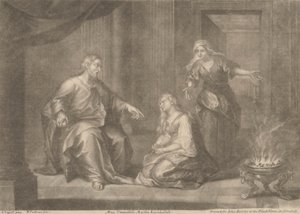 Mary Commended, Martha Reprehended av William Faithorne