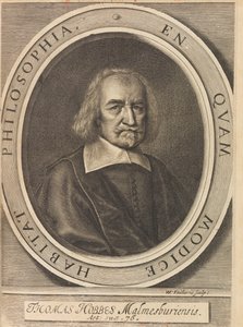Portrett av Thomas Hobbes 1588-1679, 1642. av William Faithorne the Elder