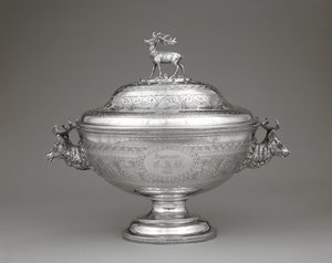 Suppeterrine, ca. 1860 (sølv) av William Forbes