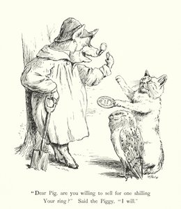 The Owl And the Pussy Cat (gravering)
