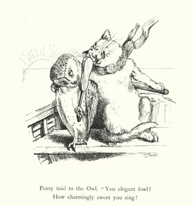 The Owl And the Pussy Cat (gravering)
