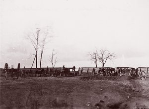 Fort Brady, Virginia, nær Dutch Gap, 1865.