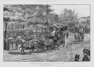 Møte med Coaching Club i Hyde Park, London (litho)