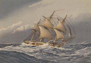 En 28-kanons fregatt, ca 1794