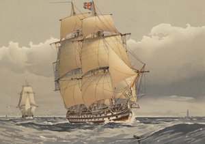 Et 74-kanons skip av linjen, ca 1794