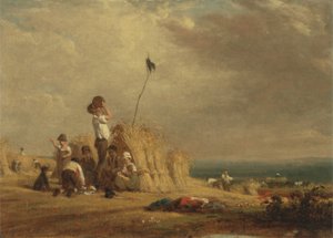 Middagshvile, høsting (olje om bord)
