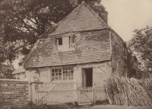 Hytte på hjørnet av kirkegården, Hellingley, Sussex (s/h-bilde) av William Galsworthy Davie