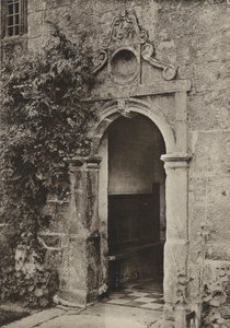 Doorway, "Batemans," Burwash, Sussex (s/hvitt-bilde)