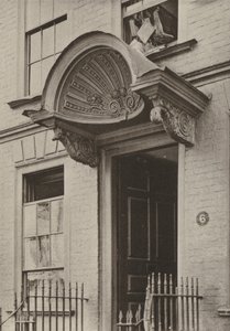 Doorway, Bristol (s/hvitt bilde) av William Galsworthy Davie