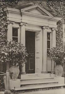 Doorway, East Pallant, Chichester (s/hv-bilde) av William Galsworthy Davie