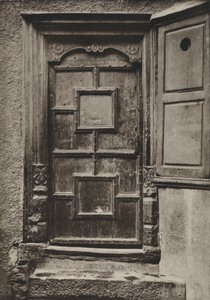 Doorway, Looe Street, Plymouth (s/hvitt bilde) av William Galsworthy Davie