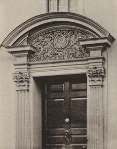 Døråpning, Pudding Lane, Maidstone, Kent (s/hvitt bilde)