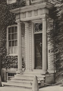 Doorway, Southgate Street, Winchester (s/hvitt bilde)