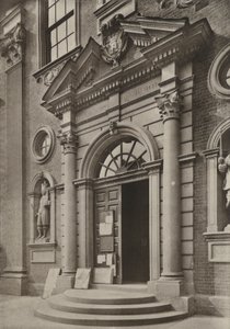 Doorway, The Guildhall, Worcester (s/hvitt bilde)