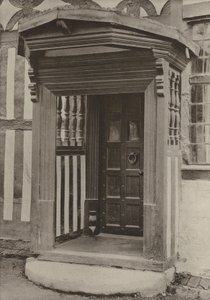 Doorway, The Middle House, Mayfield, Sussex (s/hvitt bilde)