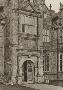 Doorway, The South Doorway, Wakehurst Place, Sussex (s/hvitt-bilde) av William Galsworthy Davie