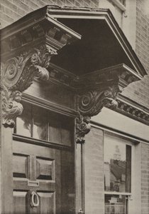 Doorway, Uxbridge, Middlesex (s/hvitt bilde) av William Galsworthy Davie