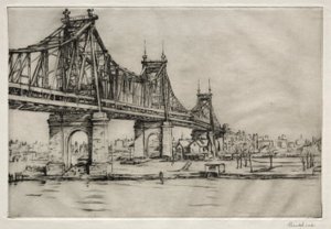 Queensboro Bridge, New York av William George Reindel