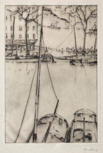 Utsikt i Rotterdam av William George Reindel