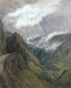 På Ruskins gamle vei mellom Morez og Les Rousses, Jura
