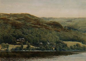 View of Brantwood, s.1881 (akvarell, blyant og blekk)