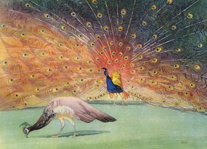 Dermed passerer verdens herlighet (farge litho)